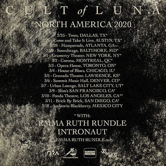 Cult of Luna, Emma Ruth Rundle & Intronaut