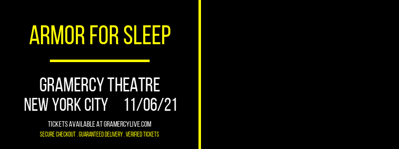 Armor for Sleep at Gramercy Theatre tickets Armor for Sleep at Gramercy Theatre