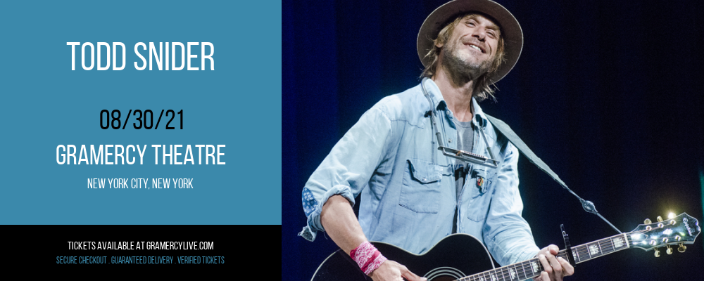 Todd Snider at Gramercy Theatre tickets Todd Snider at Gramercy Theatre