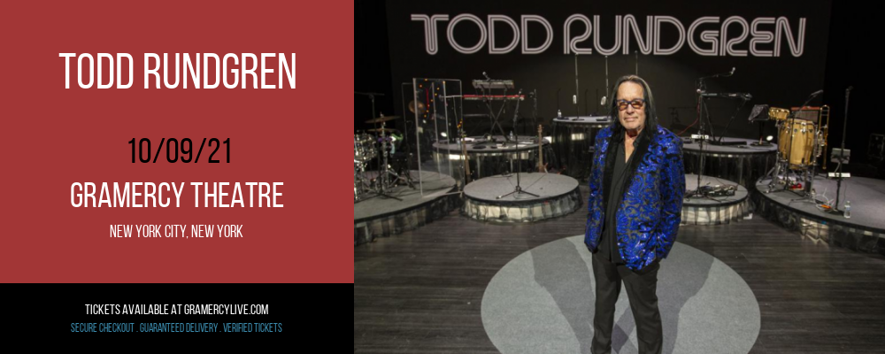 Todd Rundgren at Gramercy Theatre tickets Todd Rundgren at Gramercy Theatre