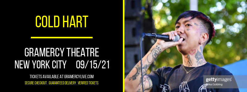 Cold Hart at Gramercy Theatre tickets Cold Hart at Gramercy Theatre
