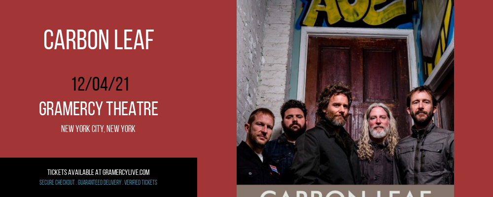 Carbon Leaf at Gramercy Theatre tickets Carbon Leaf at Gramercy Theatre