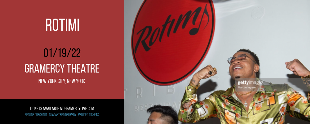 Rotimi at Gramercy Theatre tickets Rotimi at Gramercy Theatre