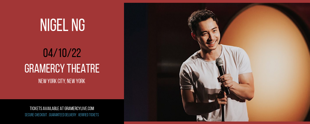 Nigel Ng at Gramercy Theatre tickets Nigel Ng at Gramercy Theatre