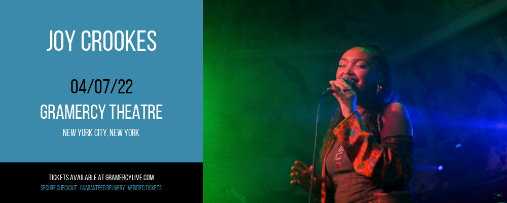 Joy Crookes at Gramercy Theatre tickets Joy Crookes at Gramercy Theatre