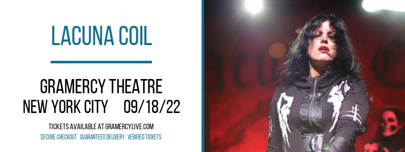 Lacuna Coil at Gramercy Theatre tickets Lacuna Coil at Gramercy Theatre