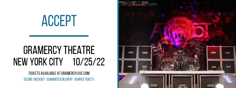 Accept at Gramercy Theatre tickets Accept at Gramercy Theatre