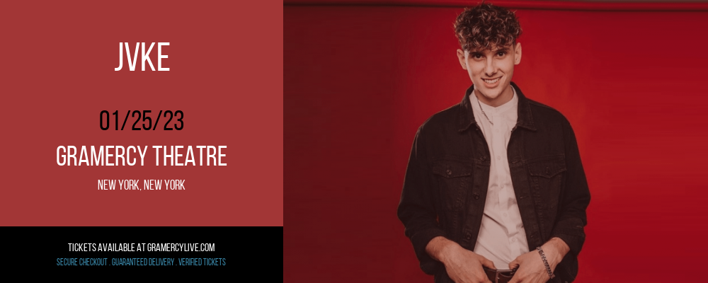JVKE at Gramercy Theatre tickets JVKE at Gramercy Theatre