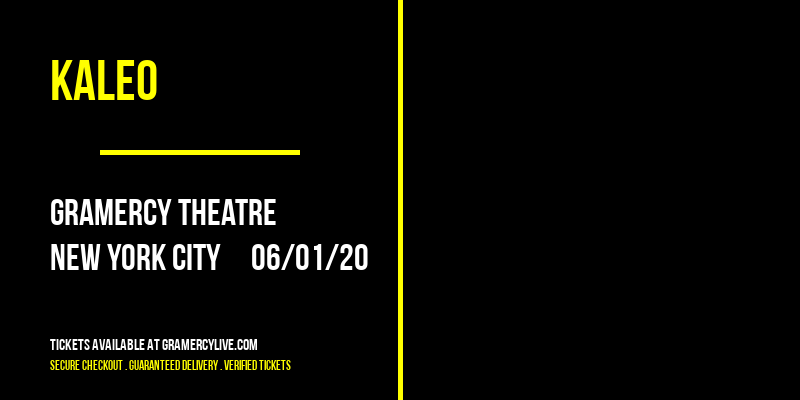 Kaleo at Gramercy Theatre tickets Kaleo at Gramercy Theatre
