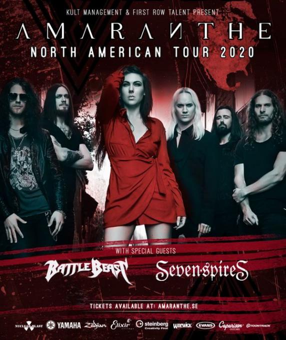 Amaranthe, Battle Beast & Seven Spires at Gramercy Theatre