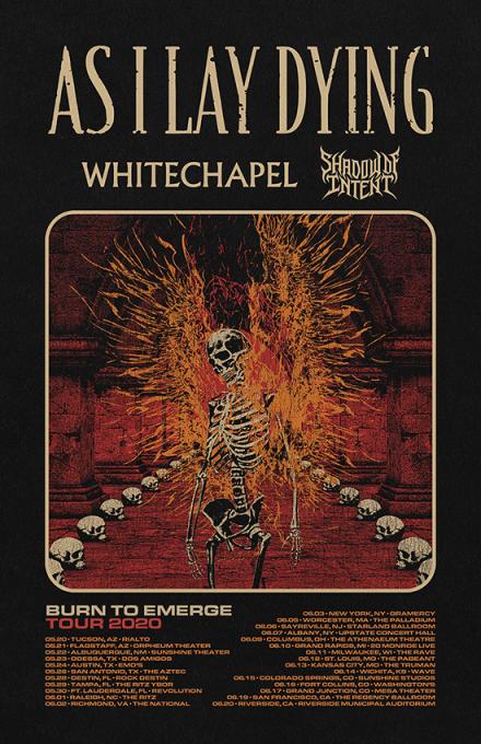 As I Lay Dying, Whitechapel & Shadow of Intent at Gramercy Theatre