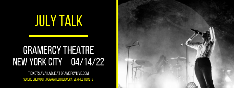 July Talk at Gramercy Theatre tickets July Talk at Gramercy Theatre