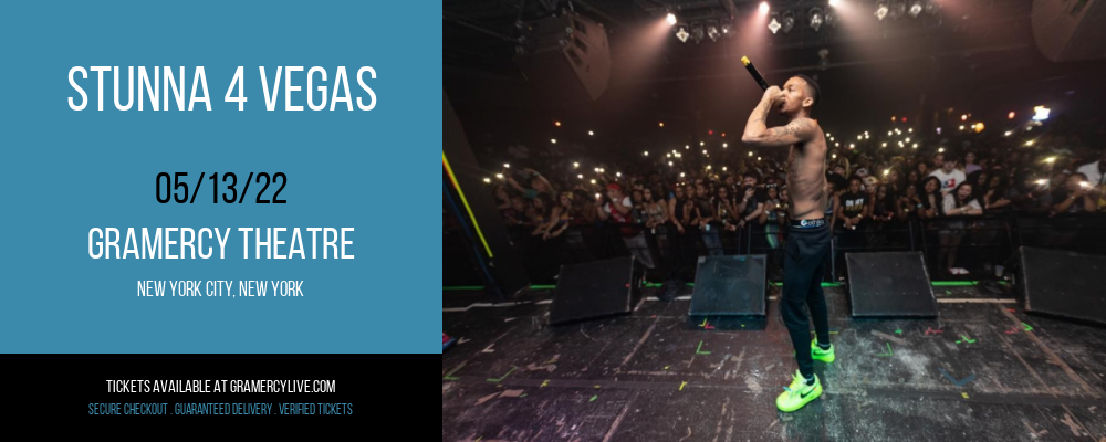 Stunna 4 Vegas at Gramercy Theatre tickets Stunna 4 Vegas at Gramercy Theatre