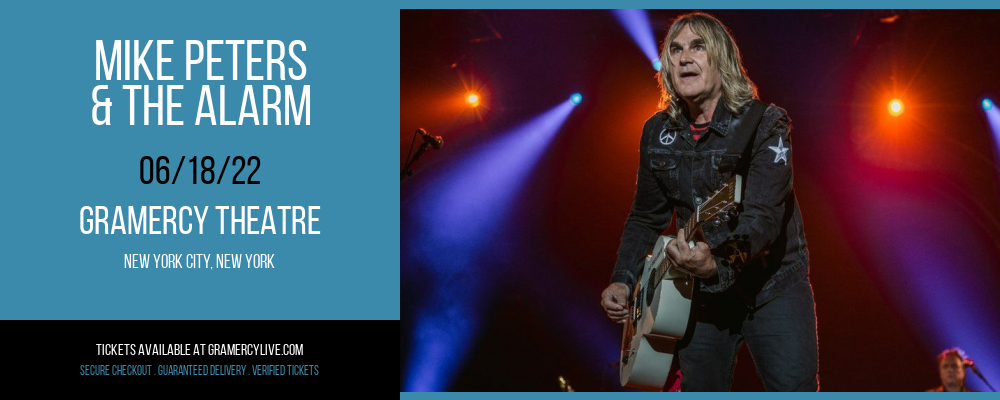 Mike Peters & The Alarm at Gramercy Theatre tickets Mike Peters & The Alarm at Gramercy Theatre
