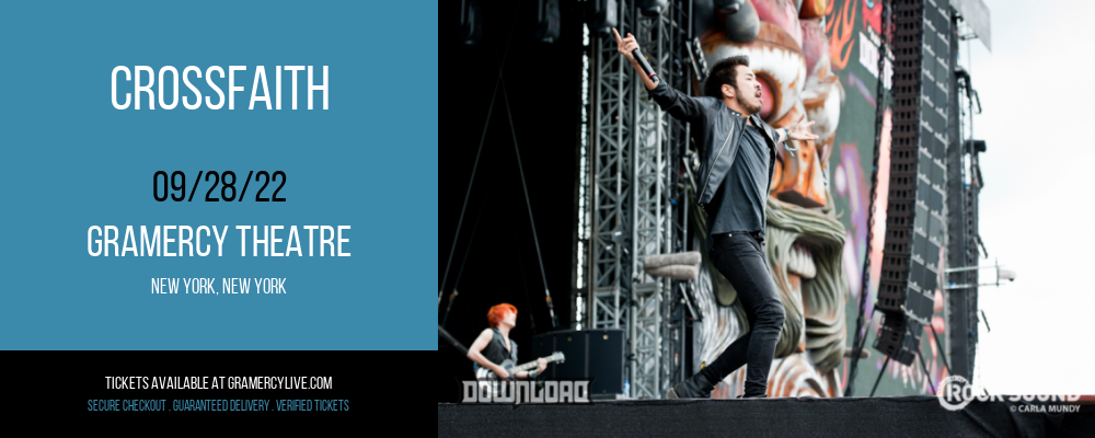 Crossfaith at Gramercy Theatre tickets Crossfaith at Gramercy Theatre