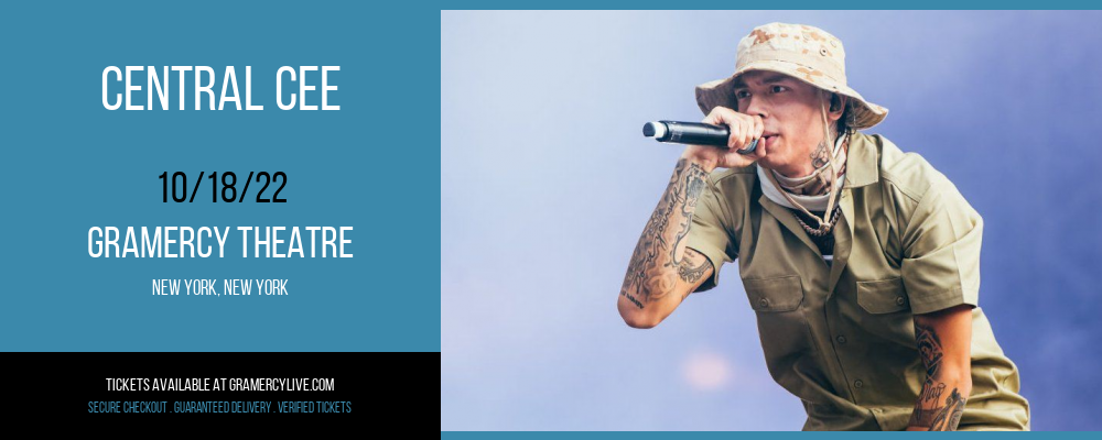 Central Cee at Gramercy Theatre tickets Central Cee at Gramercy Theatre