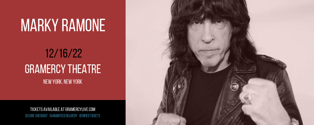 Marky Ramone at Gramercy Theatre tickets Marky Ramone at Gramercy Theatre