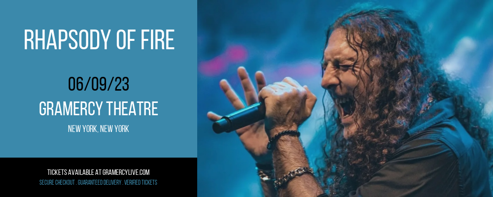Rhapsody of Fire at Gramercy Theatre tickets Rhapsody of Fire at Gramercy Theatre