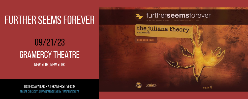 Further Seems Forever at Gramercy Theatre