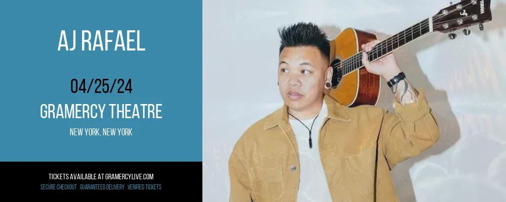 AJ Rafael at Gramercy Theatre