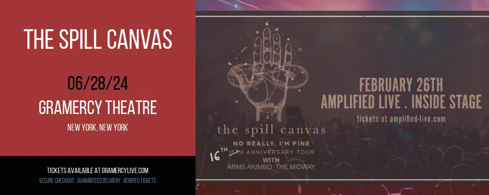The Spill Canvas at Gramercy Theatre