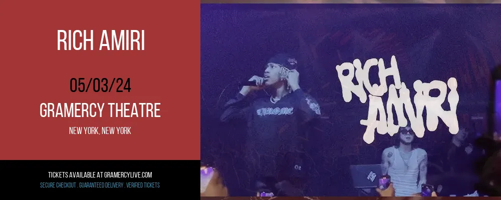 Rich Amiri at Gramercy Theatre
