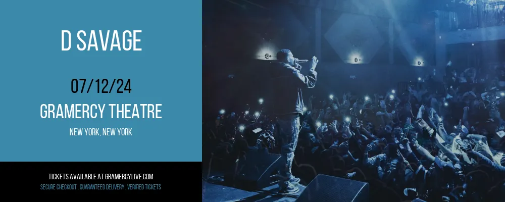 D Savage at Gramercy Theatre