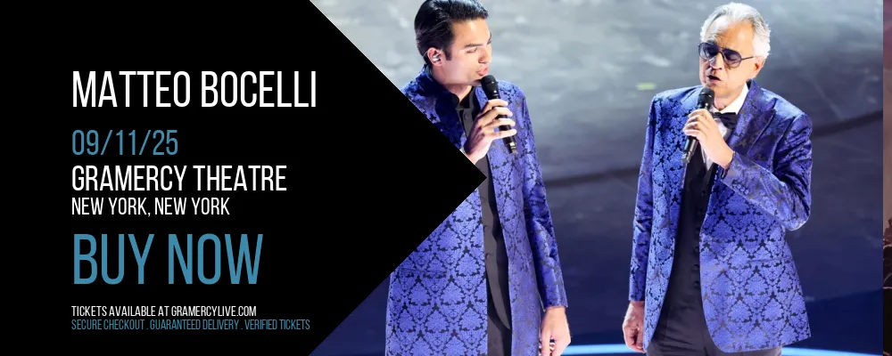 Matteo Bocelli at Gramercy Theatre