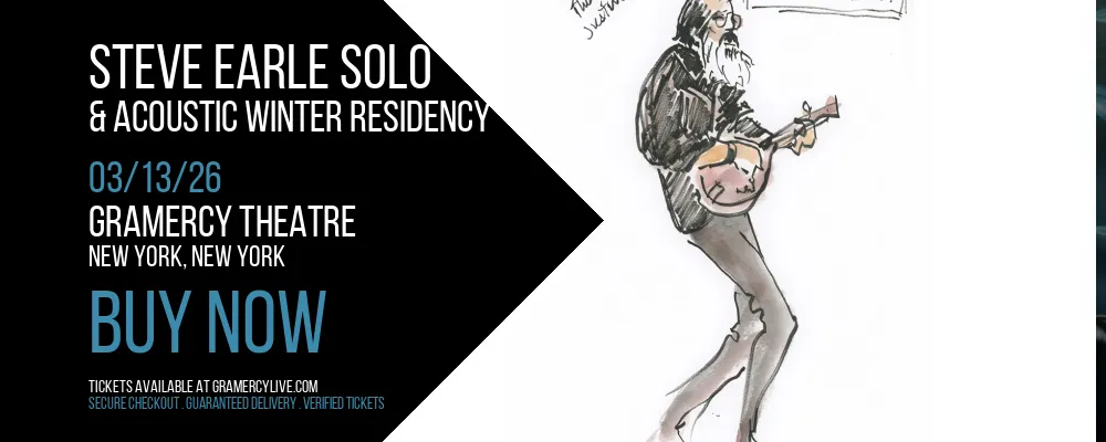 Steve Earle Solo & Acoustic Winter Residency at Gramercy Theatre